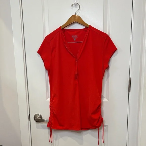 Carve Designs Women's Red Short Sleeve Top - Picture 1 of 3